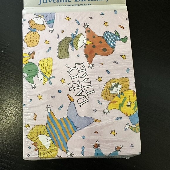 vintage 80s hallmark kids birthday party invitations new 8 Count Sealed - Picture 2 of 4